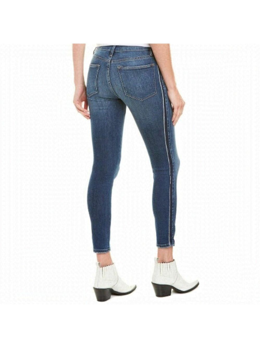 FRAME denim | le high released tuxedo stipe skinny jean